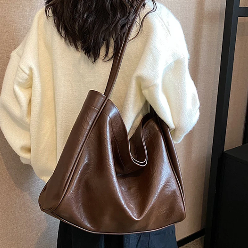 Large capacity women bag new casual women handbag retro versatile shoulder bag crossbody tote bag