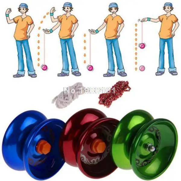 Alloy yoyo ball Kids Toys Metal ball bearing String Trick yoyo diabolo Yo-Yo Ball Funny yoyo Professional educational toys