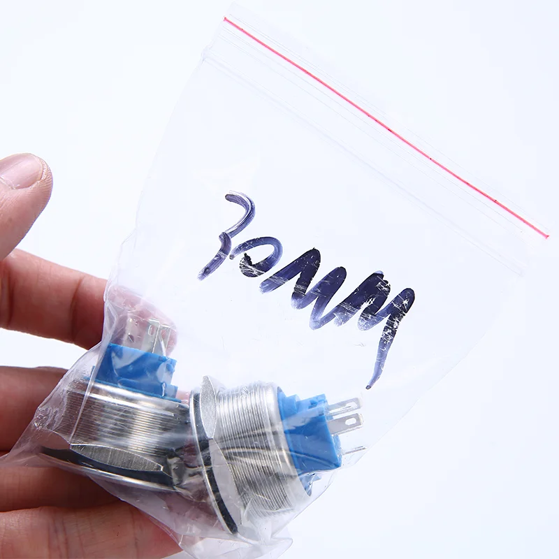 ELEWIND 30 مللي متر رمز الطاقة المسطحة زر معدني مع زر الضوء مفتاح القفل الذاتي تعديل السيارة #3