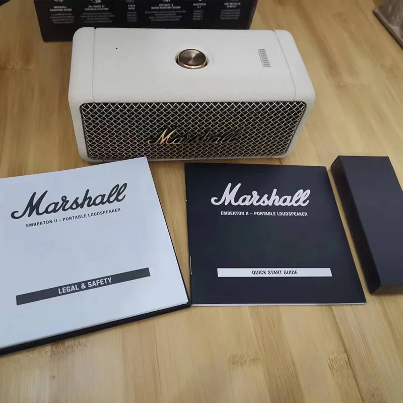 Original Marshall Emberton II Portable Bluetooth Speaker IPX7 Waterproof Subwoofer Stereo Bass Sound Outdoor HK Version Speakers