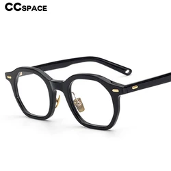 53311 Retro Top Grade Acetate Glasses Frames Men Women Brand Designer Fashion Optical Prescription Glasses