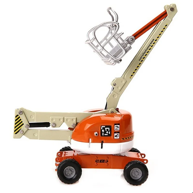 KAIDIWEI 1:87 Folding Telescopic Aerial Work Vehicle Alloy Engineering Climbing Manned Lifting Equipment