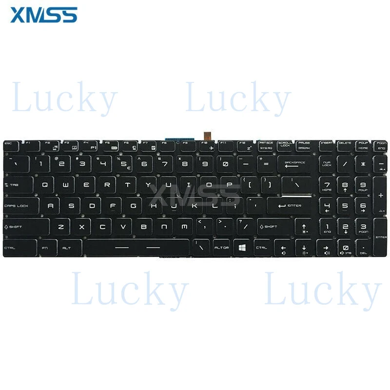 

НОВАЯ американская клавиатура для MSI CR62 CX62 CR72 CX72 CX62 2QD CX62 7QL с цветной подсветкой