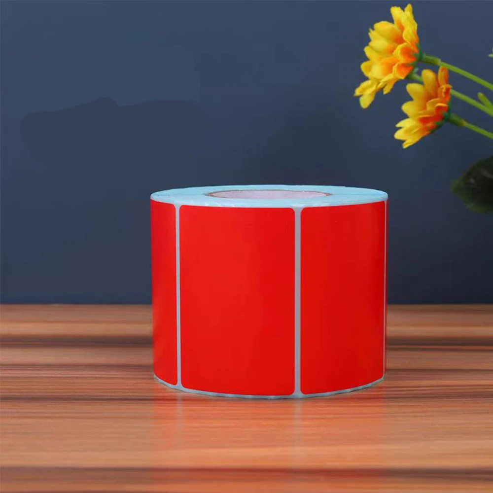 

Трехстойкая цветная термобумага для этикеток 40x30 мм, пустая самоклеящаяся наклейка, классификационная этикетка, подарочная декоративная наклейка