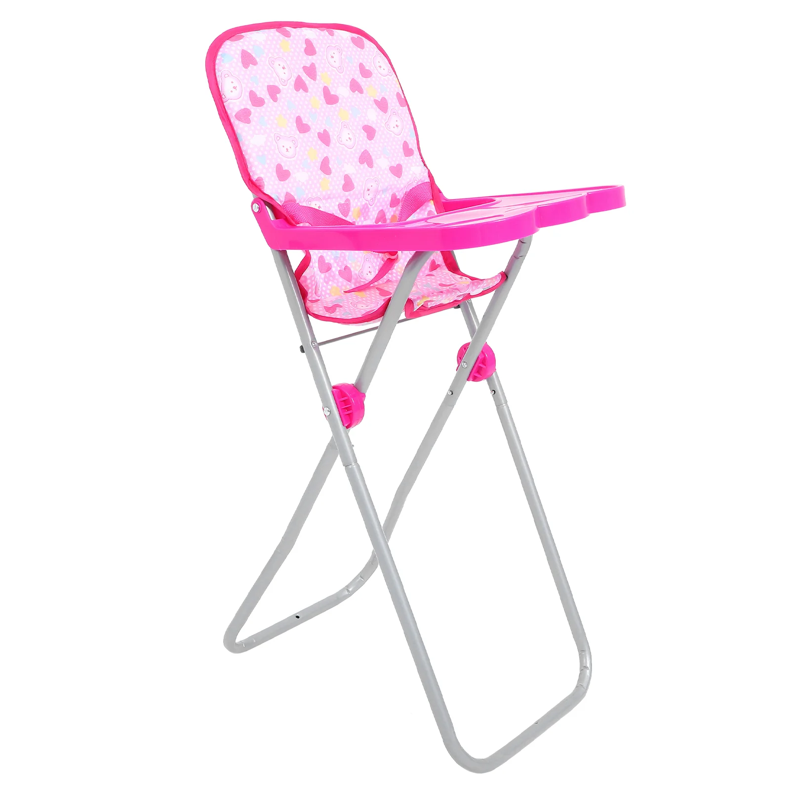 Cute Dining Chair for Dolls, Highchair Toy, Acessórios para bebês, Móveis para bonecas, Party Games Cart, Criança