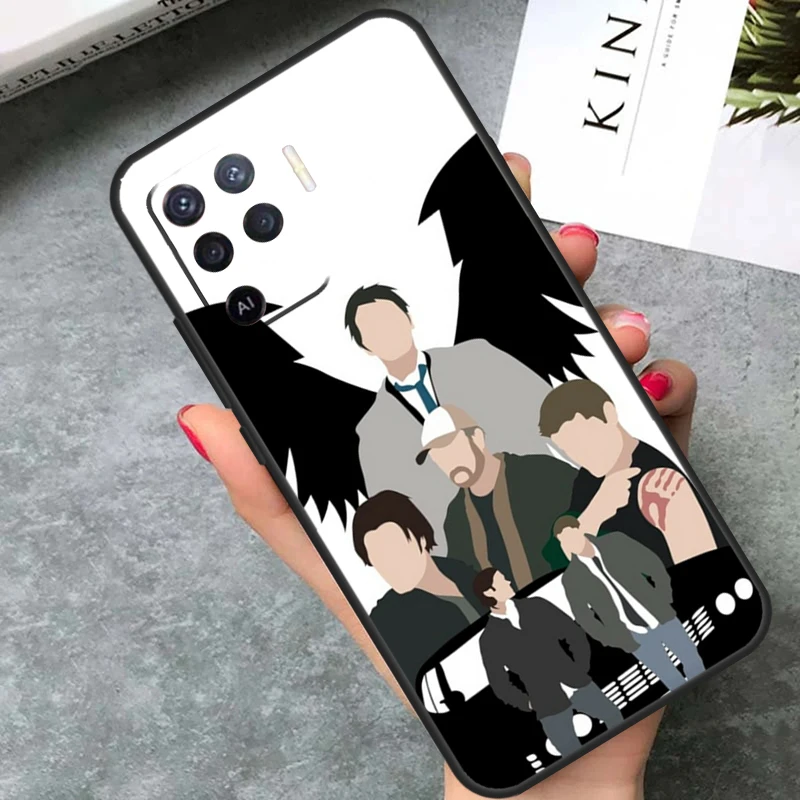 Supernatural TV Pattern Case Cover For OPPO A78 A98 A15 A17 A54 A74 A94 A77 A52 A72 A5 A9 A53 A16 A76 A96 A54s A57s