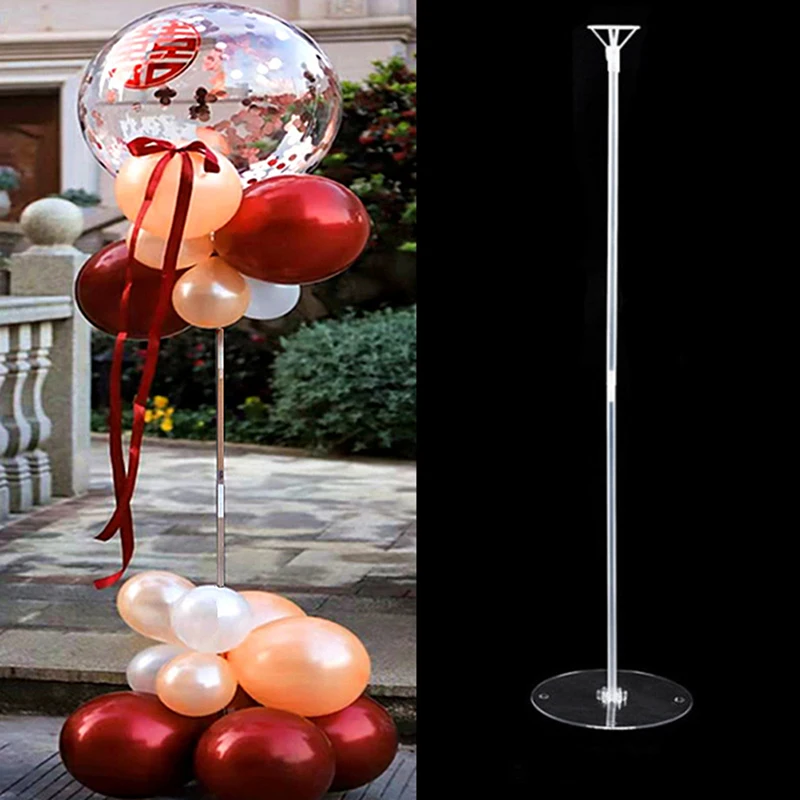 70cm decorazioni per feste di compleanno palloncini Stand matrimonio tavolo porta palloncini colonna Baloon Stick accessori per la decorazione della festa a casa