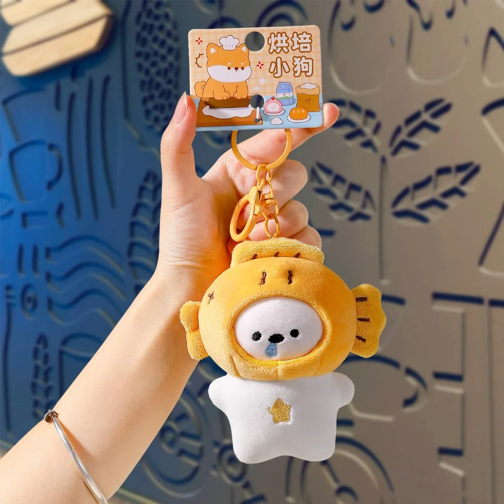 

Стиль выпечки Лящ Яки Кот Плюшевый кулон Тайяки Такояки Тайяки Кошка Плюшевый брелок Леск Яки Кошка Головной убор Плюшевый брелок