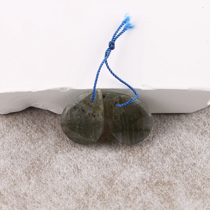 B&F Labradorite Earring Beads for Jewelry Making, Handmade Natural stones beads, Stones for jewelry Making Supplies