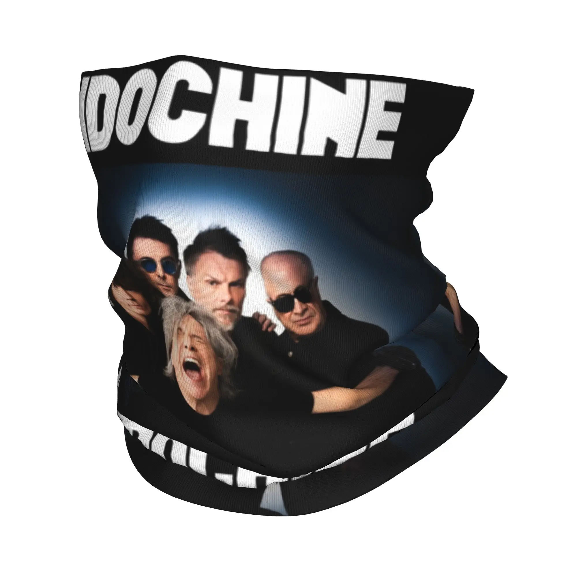 Tour Indochine Tokaug Bandana Neck Gaiter Windproof Face Scarf Cover Women Men French Rock Band Singer Headwear Tube Balaclava