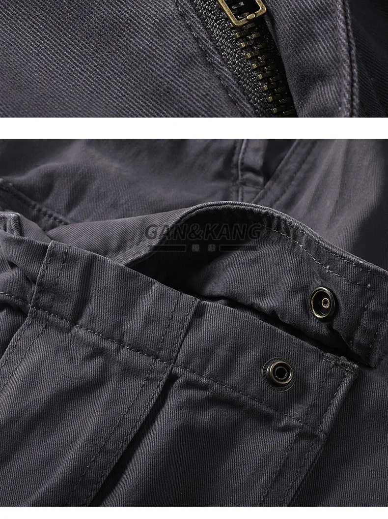 Summer American Cargo Shorts for Men Trendy Brand Thin Multi-Pocket Shorts Loose Plus-Size Sports Casual 5/10 Length Pants