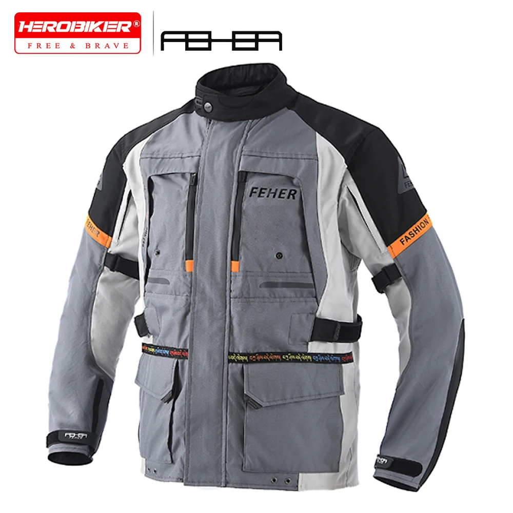 

Motorcycle Jacket Rally Suit Off-Road Riding Moto Windproof Jacket Mountain Fall Protection Kit Anti-fall CE Protective Gear