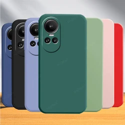 For Reno 10 Case For OPPO Reno 10 Pro 5G Capas Liquid Silicone Bumper Shockproof TPU Soft Cover OPPO Reno10 Reno 10 Pro Fundas
