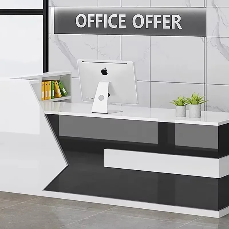 

Bar Modern Reception Desks Tall Display Cabinet Commercial Cashier Reception Desk Nordic Table Mostrador Garden Furniture Sets