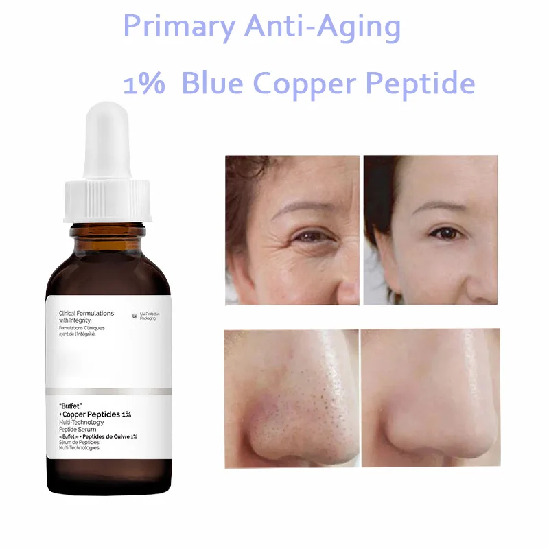 

30ml Anti-Aging Serum Matrixyl 3000 Buffet with Copper Peptides 1% Anti-wrinkle Fades Fine Lines Shrink Pores Firm Skin