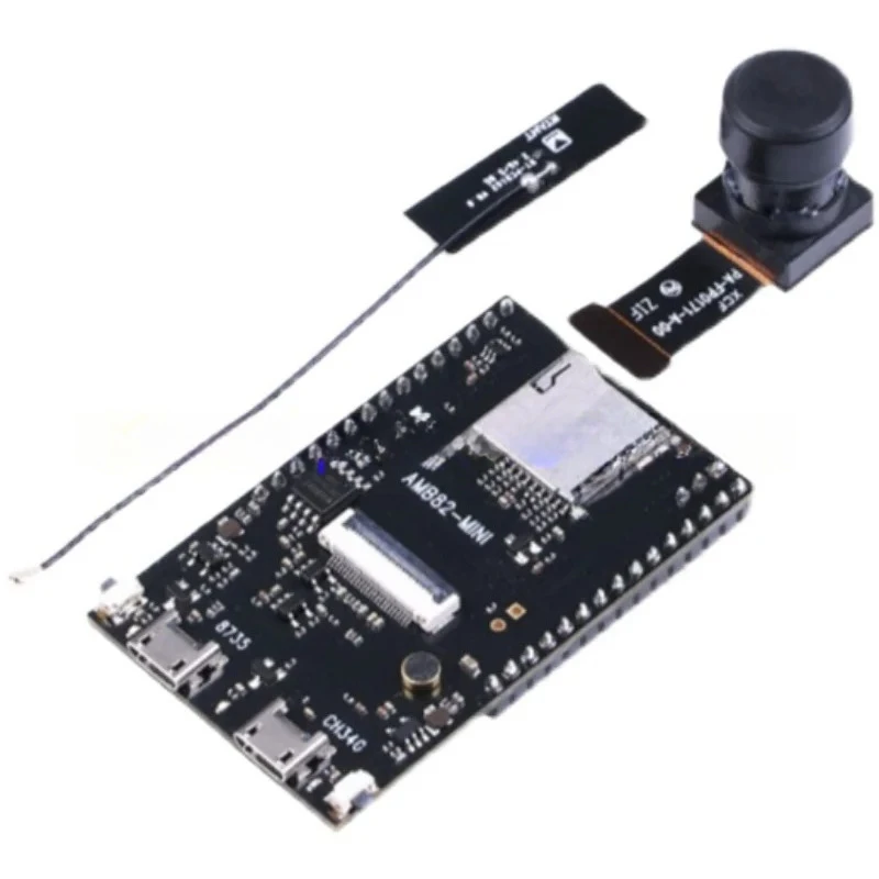 Применяется к плате разработки Arduino камеры Realtek AMB82-MINI IoT AI с низким энергопотреблением и Bluetooth Wi-Fi