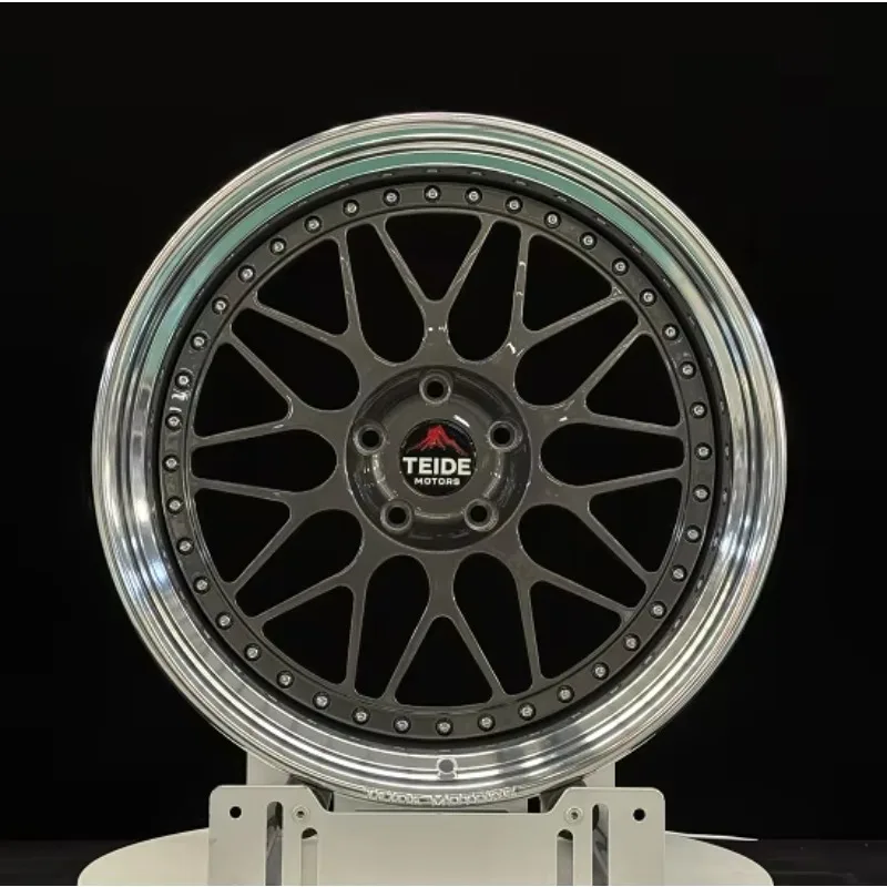 Custom Forged Forged Wheels 20 Inch Dark Gun Gray Polished 3 Piece 5x112 5x120 Alloy Rims For BMW For Audi For Porsche