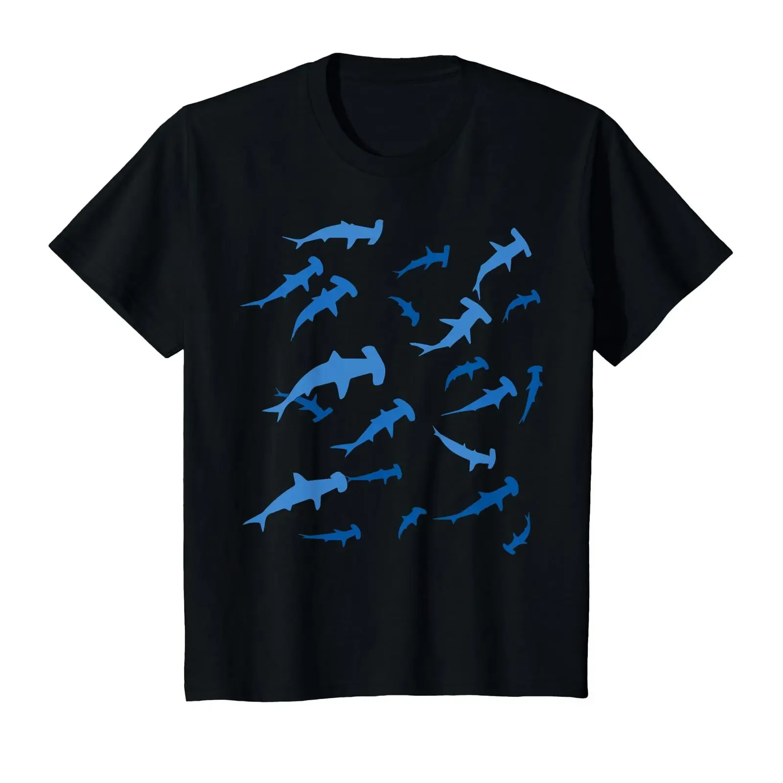 Kids Hammerhead Shark T Shirt vintage Washed fashion Top For Everyday Wear homme Versatile Stylish Breathable Slightly