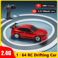 1 64 Scale 2 4G High Speed Drift RC Car 4WD Remote Control Mini GTR Racing Toy Gift for Boys and Kids Outdoor Indoor Play