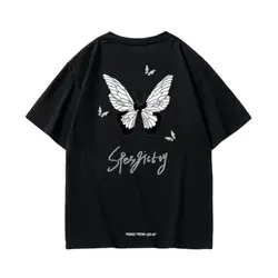 Summer Men's Comfortable Oversized T-shirts Fashion Vintage Casual Original Graphic Tees Y2k Style Printing Top Trend Clothes