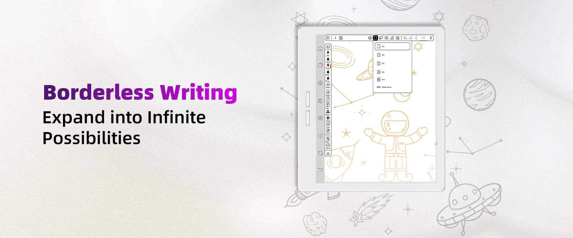 Bigme B7 PRO E-Book-Reader, 7'' E-Ink Elektronisches Buch, 300PPI, 36-Stufen Frontbeleuchtung Augenschonend, 8+256GB, Android 14 OS E-Reader – Detail 8