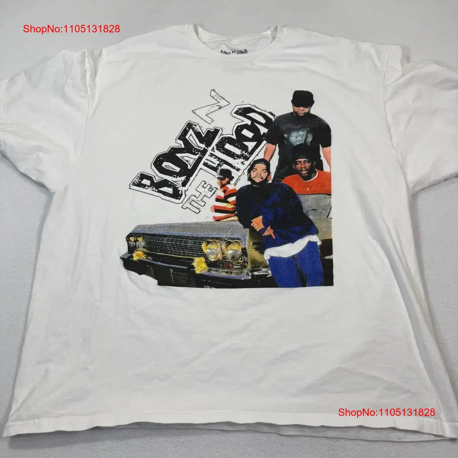 

Boys N The Hood T Shirt Mens 3XL White Movie Ice Cube LA Rap Hip Hop Retro vintage Washed Comfortable Casual streetwear homme