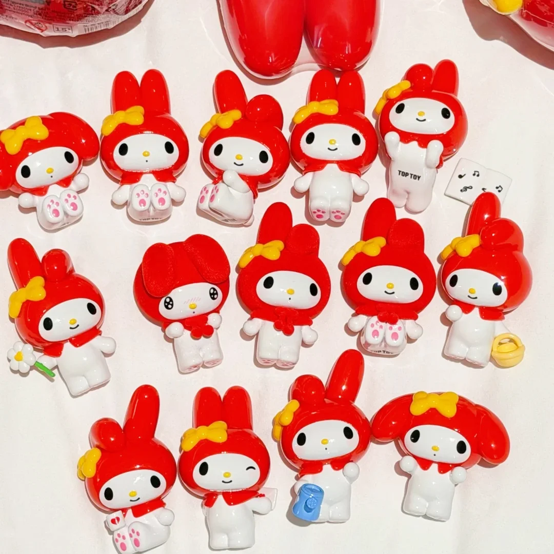 

TOPTOY Sanrio My Melody Magnetic Mini Blind Box Collectible Figures Cute Anime Ornaments Gift For Girls Kids Home Office Decor