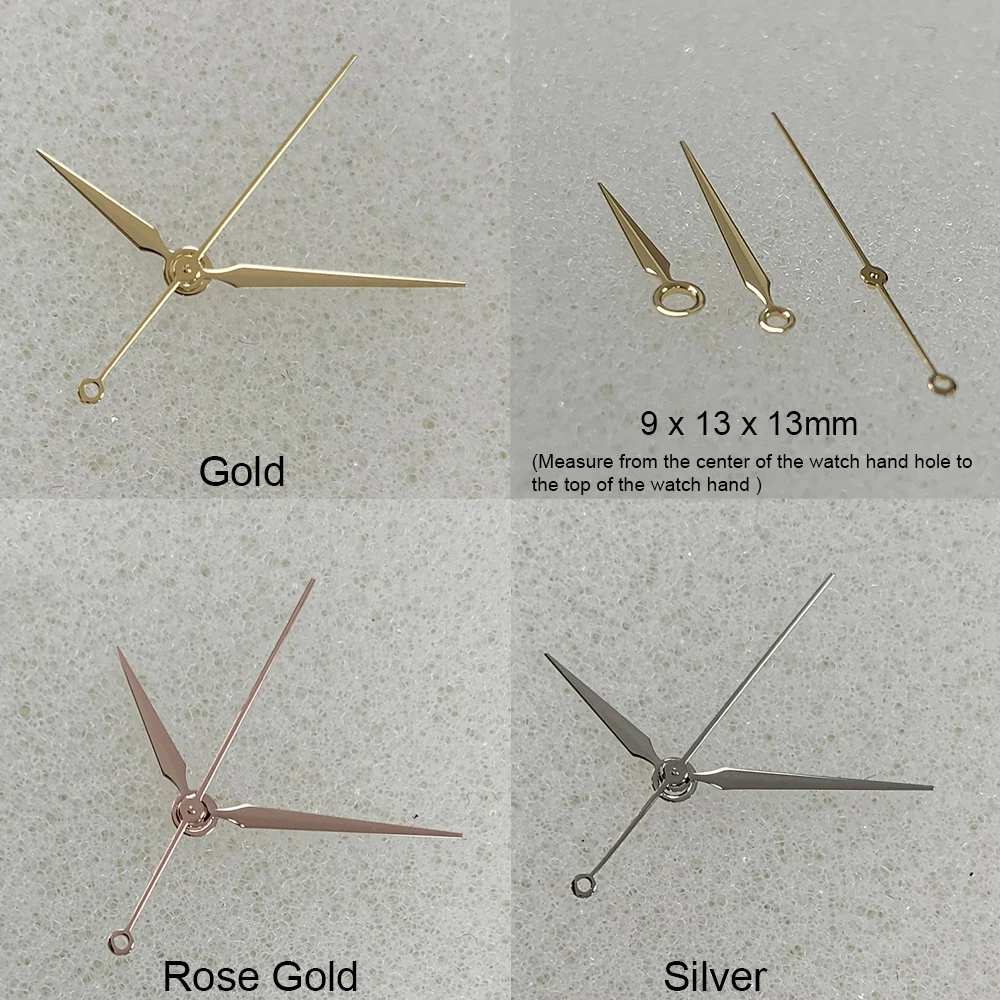 Gold/Silver/Rose Gold Watch Pointers for NH35/NH36/4R/7S Movement No Luminous Nh35 Watch Hands Spare Part