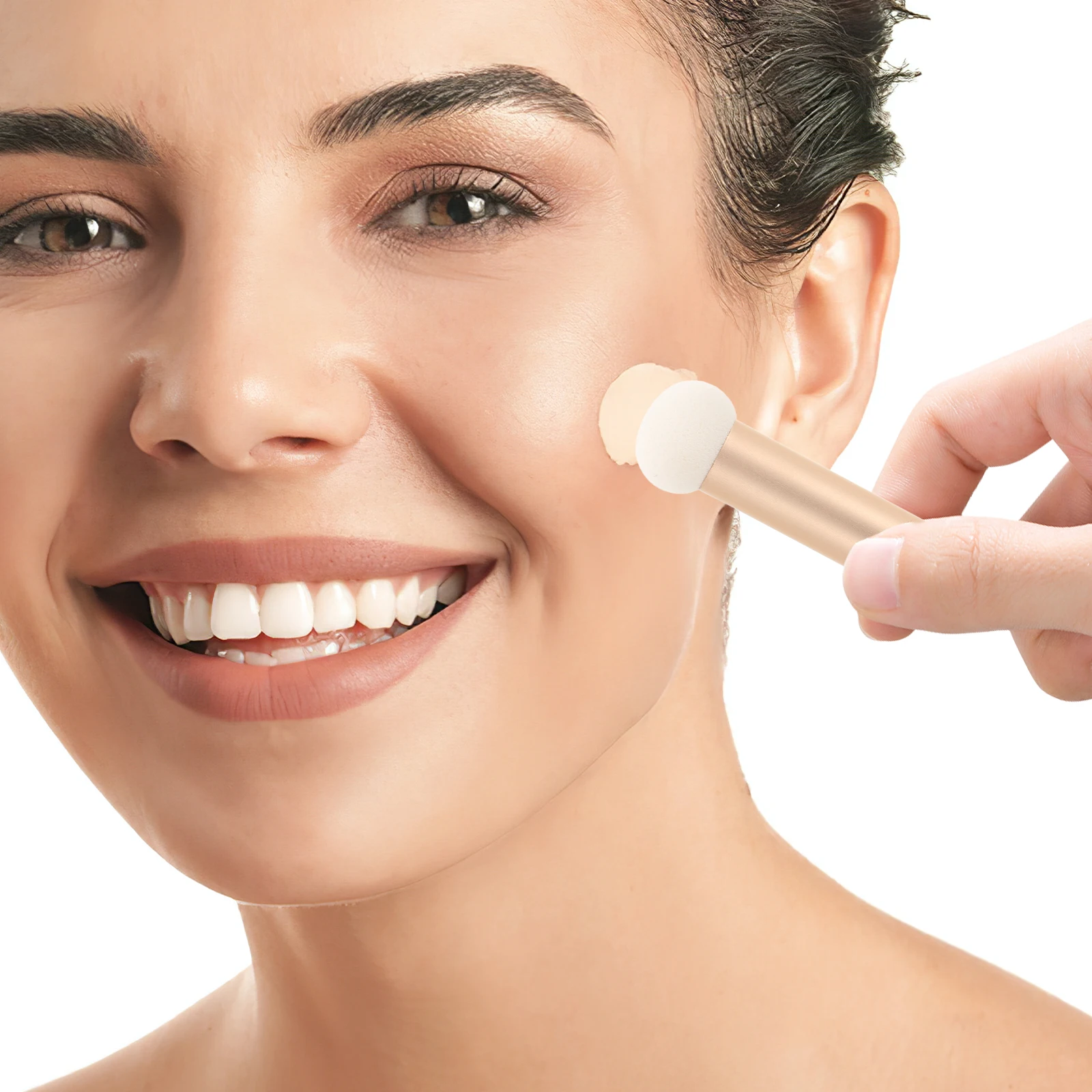 5 قطعة فرشاة المخفي فرشاة للمكياج مجموعة مسحوق الأنف كونتور للنساء الجلد ودية عالية الكثافة الأساس قضيب المحمولة