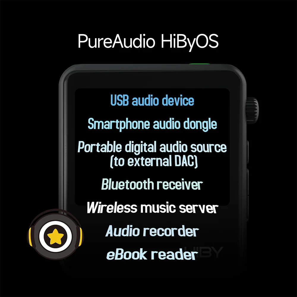 HiBy-Lecteur de musique audio HiFi, Inter II, Inter GEN 2, MP3, USB C, Radiateur, Bluetooth, WiFi, MQA, DSD128, DLNA, Airplay, TIDAL, Radio FM avec