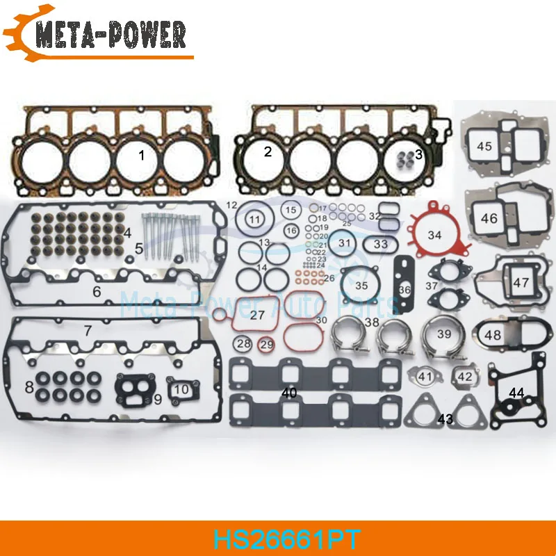 

Full Auto Engine Gasket Repair Set HS26661PT for 2011-2014 Ford 6.7L F-250 F-350 F-450 F-550 Car Overhaul Engine Gasket Bolt Fit