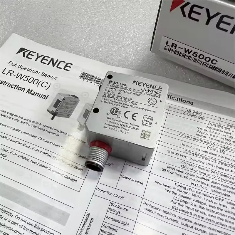 LR-W500 LR-W500C مستشعر ليزر نقطة الضوء الأبيض الأصلي الجديد KEYENCE، مخزون كبير متوفر، مرحبا بكم في التشاور.