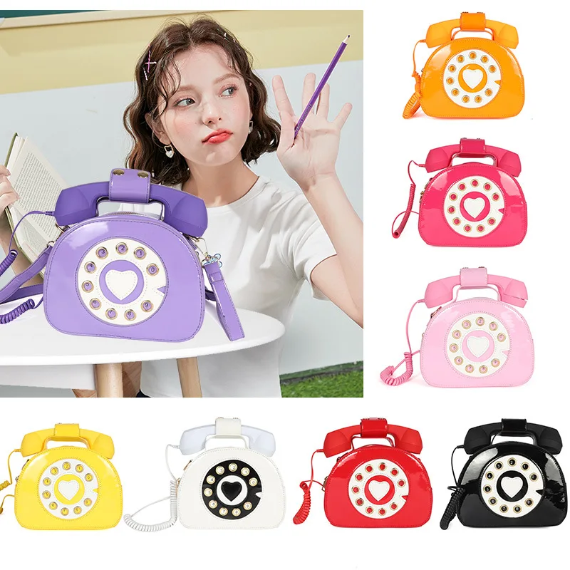 2024 New Creative Sweet Girl Funny Personality Digital Simulation Can Answer Phone Crossbody Bag Girl
