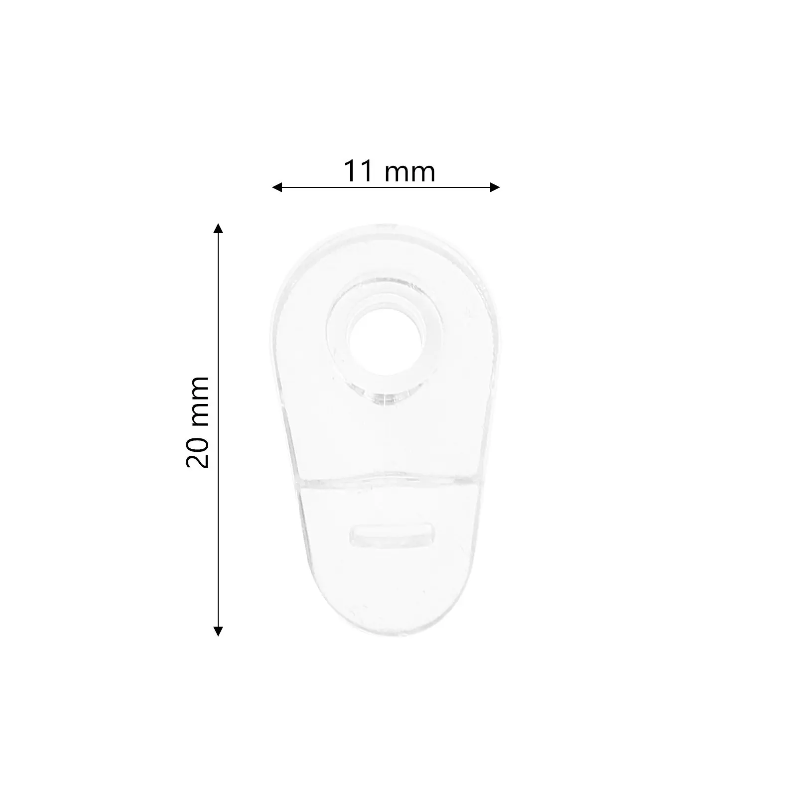 20 Pcs Transparent Replacement Fixing Door Closet Cabinet Retainer Clips for Doors