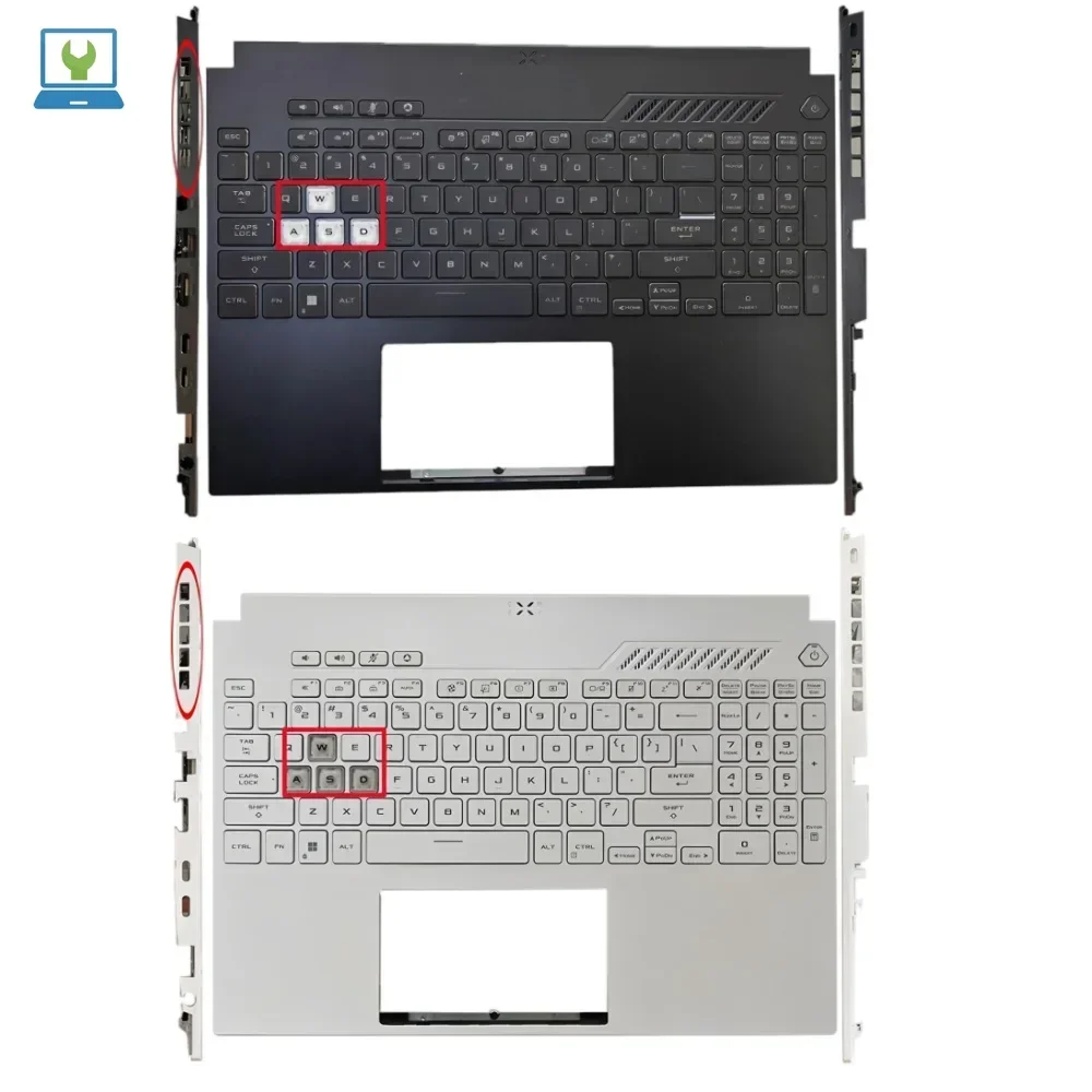 New For ASUS TUF Gaming FA507 FX507 FX507Z  Palmrest Upper Top Case with US Backlit Keyboard Black