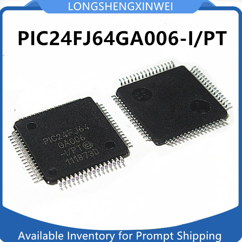 1PCS Chip PIC24FJ64GA006-I/PT PIC24FJ64GA006 Microcontroller Chip Microcontroller TQFP-64