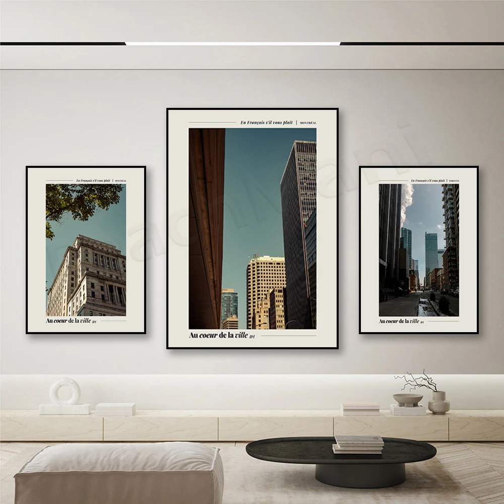 City of Toronto, Montreal Prints, Montreal Architecture Photography, Cityscape Photography, Urban Aesthetics Art Travel Poster