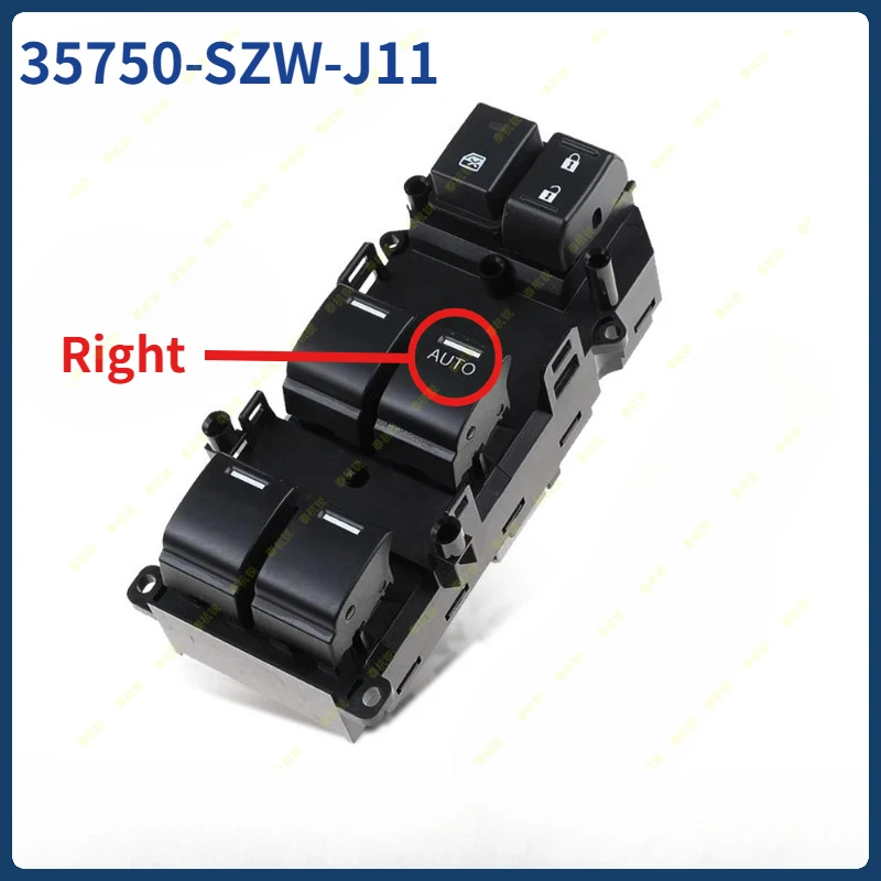 

35750-SZW-J11 RHD автомобильный электрический переключатель стеклоподъемника, кнопка управления замены для Honda Accord 2008 2009 2010 2011