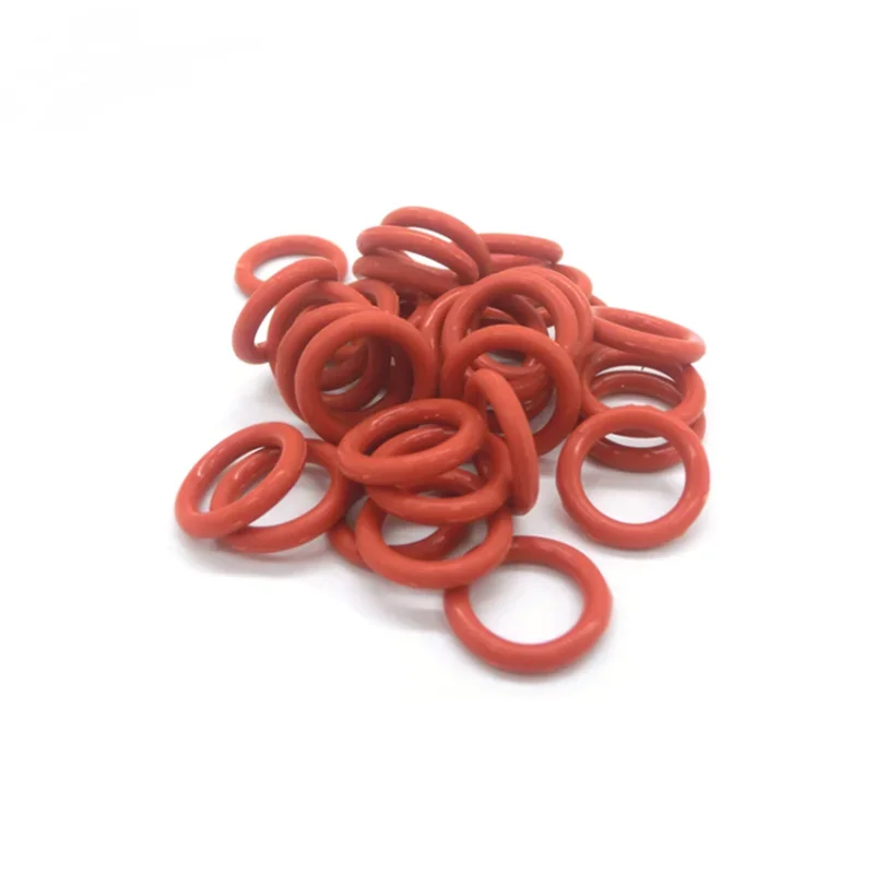 5/10/50pcs Red Silicone Ring Gasket CS 4mm OD 15 ~ 80mm Silicon O Ring Gasket Food Grade Rubber o-ring vmq assortment hvac tools