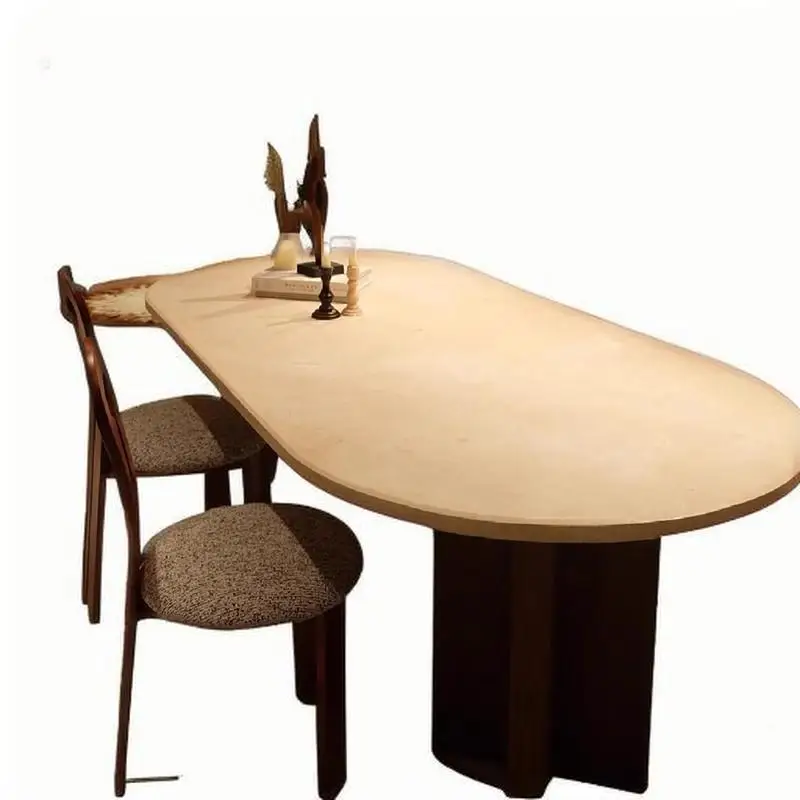 독특한 이벤트 식탁 주방 거실 타원형 살롱 식탁 모바일 현대 럭셔리 Mesas De Comedor 가구 홈