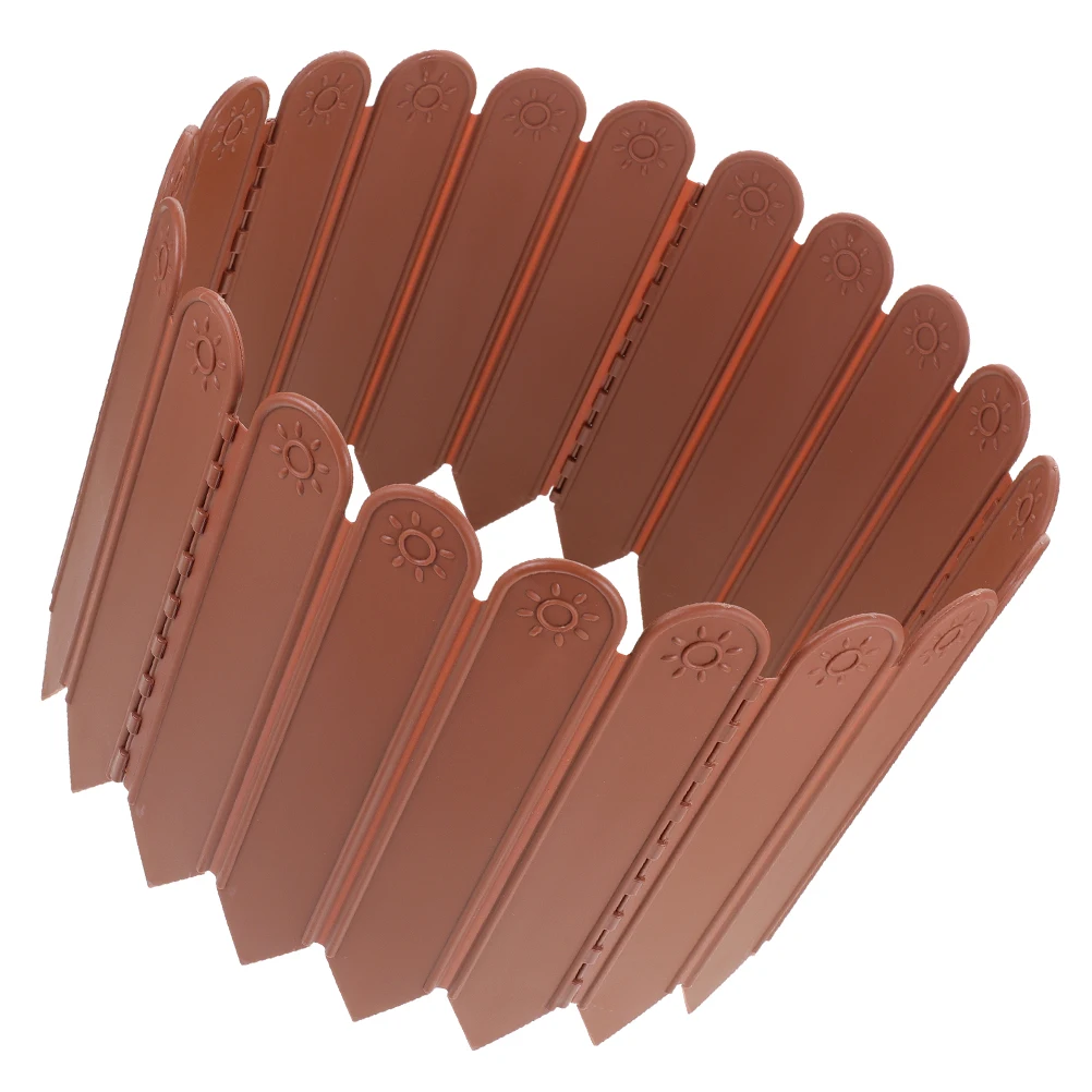 

Plastic Garden Lawn Fence Landscape Fencing Ornamental Border Panel Easy Install Reusable Durable Decorative Edging Kit