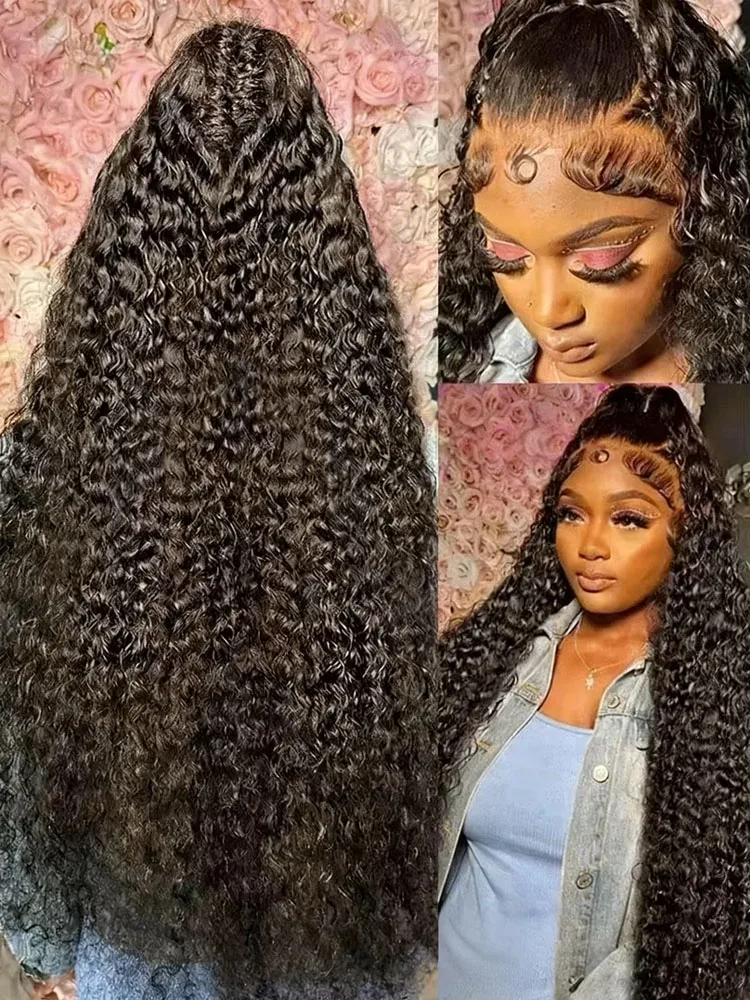 

Deep Wave Hd Lace Frontal Wig 13x6 13x4 Curly Human Hair Wigs Water Wave Frontal Wigs 36 40 Inch Lace Front Wig 300% Density