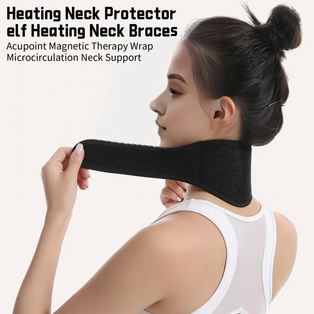 Self Heating Neck Protector Magnetic Therapy Neck Brace Pain Relief Neck Warmer Acupoint Magnetic Therapy Wrap Neckerchief