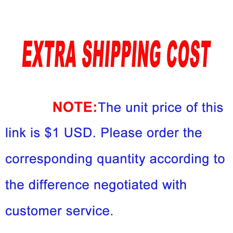 The Extra Fee Shipping Postage Listing Item Difference Dedicated Supplement