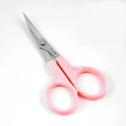 Tijeras de bordado de 11,7 cm, cabezal de tijera curvo de acero inoxidable, Mini tijeras de punto de cruz para recorte de sastre, cortaúñas artesanales DIY, 1 ud.