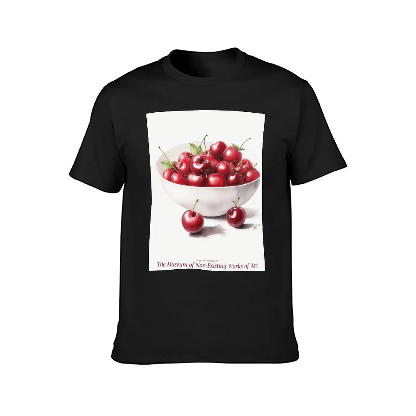 cherries in a bowl T-Shirt plus sizes Aesthetic clothing heavyweights new edition mens big and tall t shirts