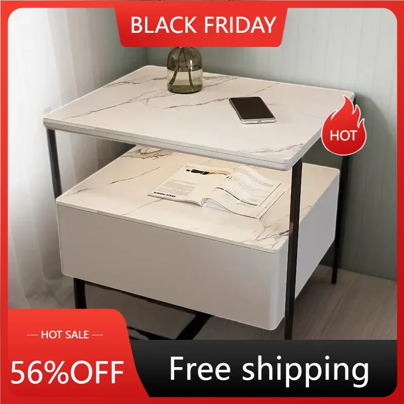 

Bookcase Floating Desk Drawer Wood Coffee Table Bedroom White Dresser Bedside Room Nightstand Side Bed Muebles Nordic Round LT