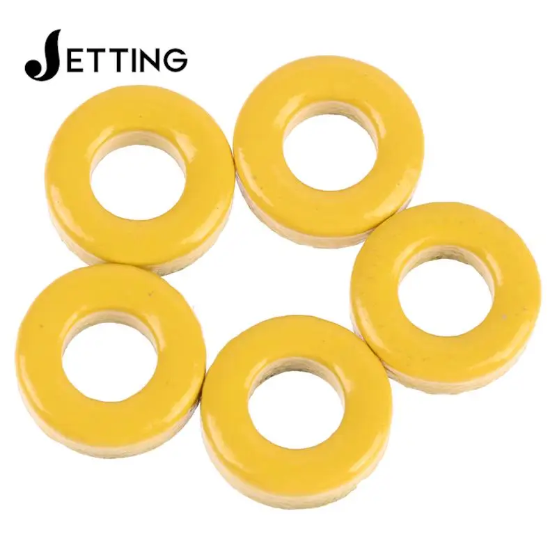 5Pcs T37 -6 Iron powder cores T37-6 9.5*5.2*3.3mm AL=3.0nH/N2 8.5uo Iron dust core Ferrite Toroid Core Coating yellow gray T37 6