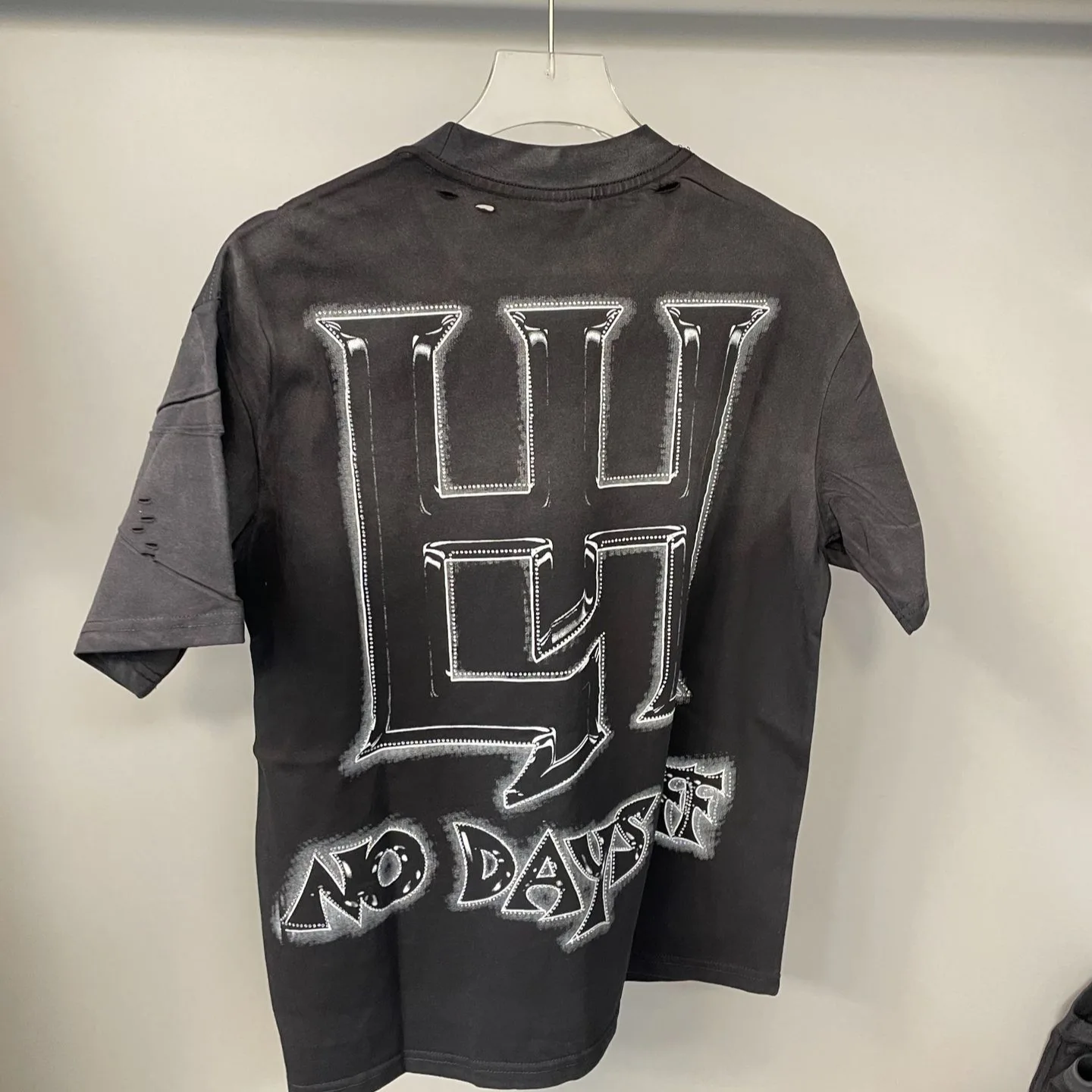 Life Hustlers Loose Spray Printed Beaded Casual Men's and Women's Loose Multi-Functional Short-Sleeved T-Shirt