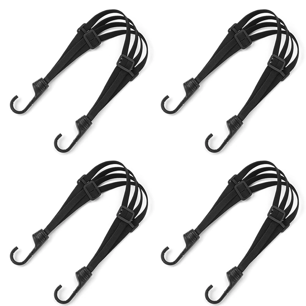

M45K-4 Pcs Motorcycle Rear Seat Tie Bungee Cord 60CM Helmet Fixing Rope Hook Universal Luggage Fixed Rope Motorcycle
